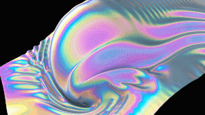 新潮霓虹渐变全息镭射抽象VJ流体模拟纹理视频素材（4369）图层云14