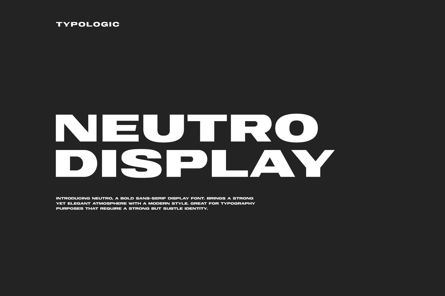 Neutro Display 英文字体（4401）图层云