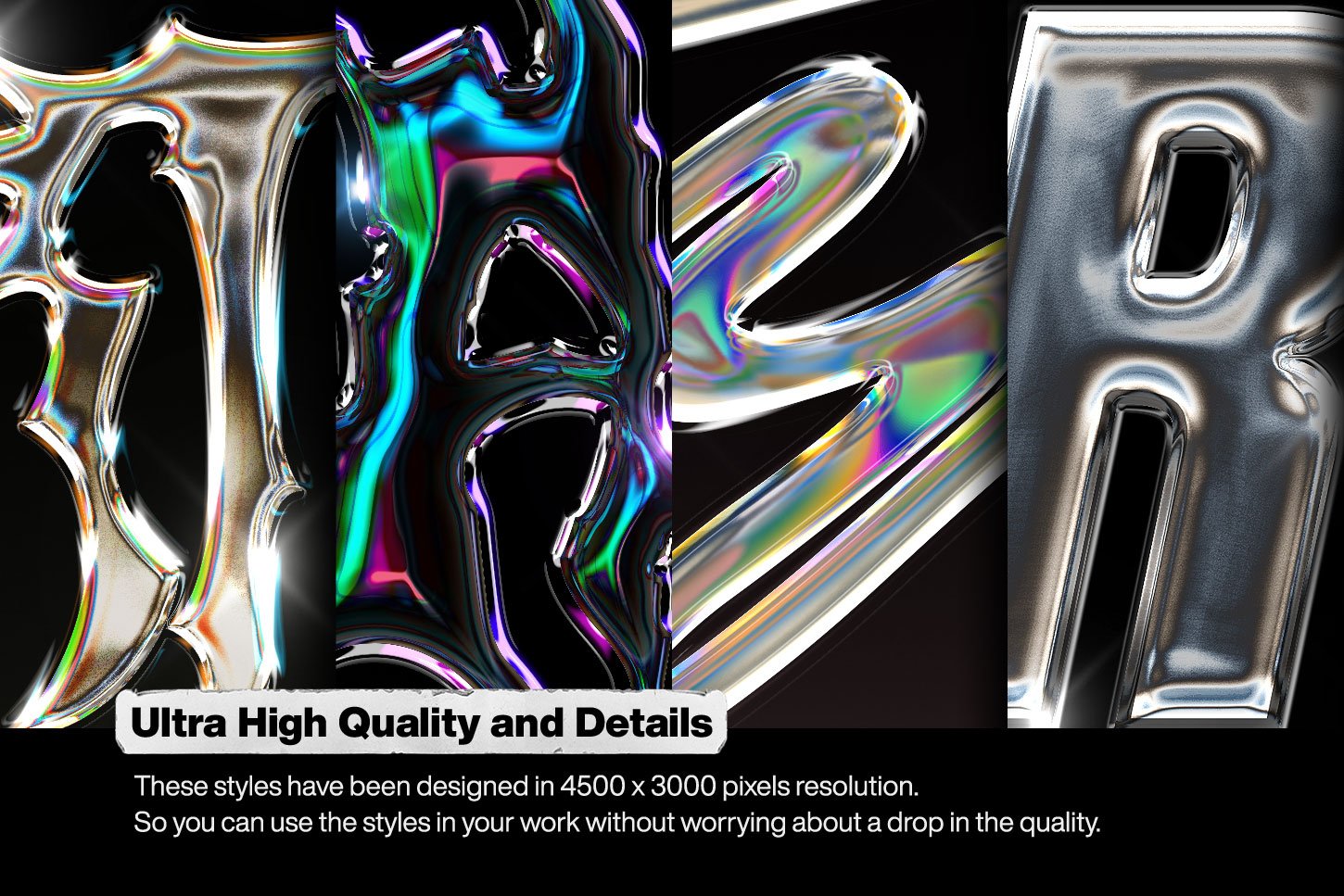 Chrome 新潮金属酸性镀铬风格设计样式 4（4405）图层云16