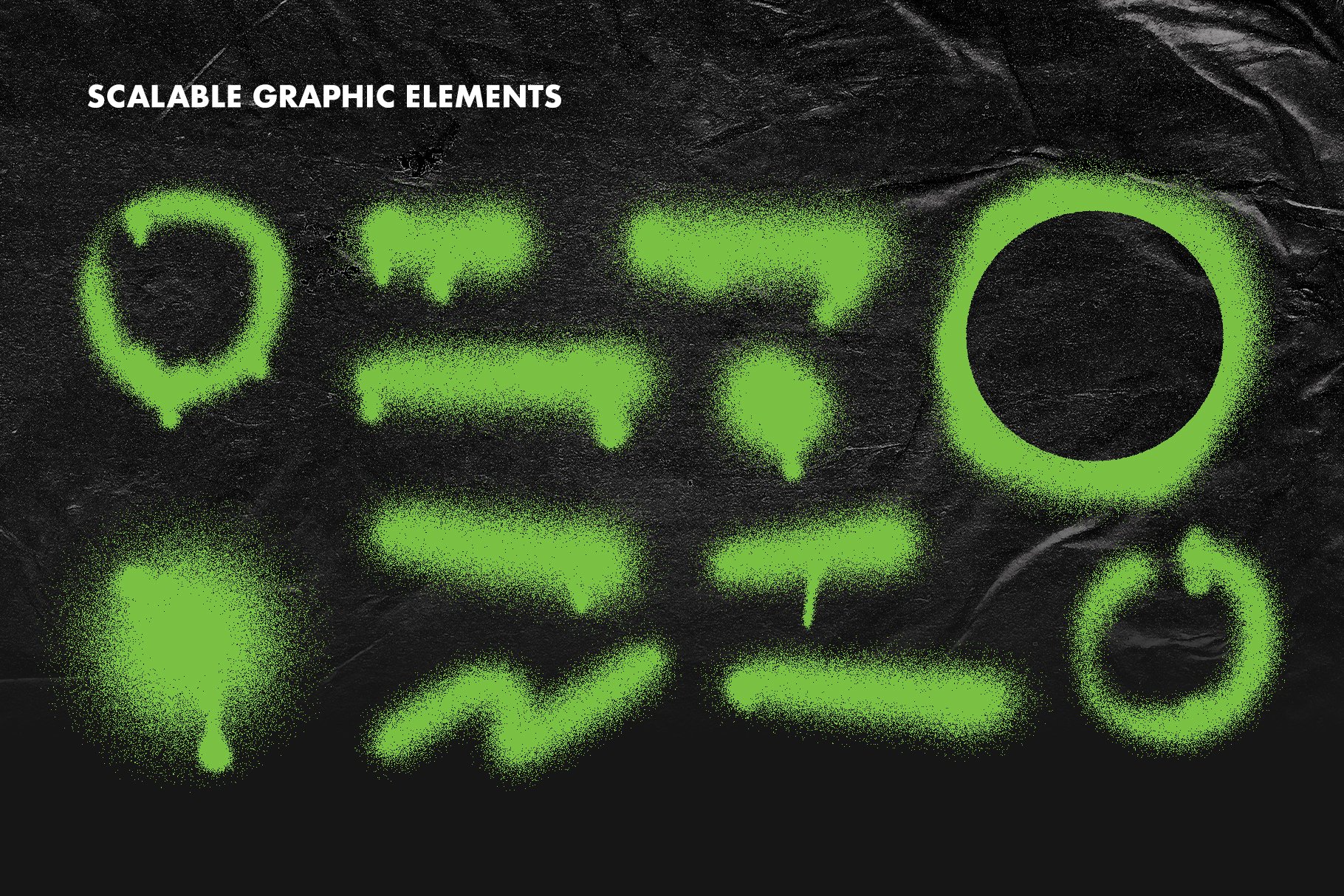 新潮绿色喷雾都市风格艺术家活动海报PSD模板（4414）图层云3