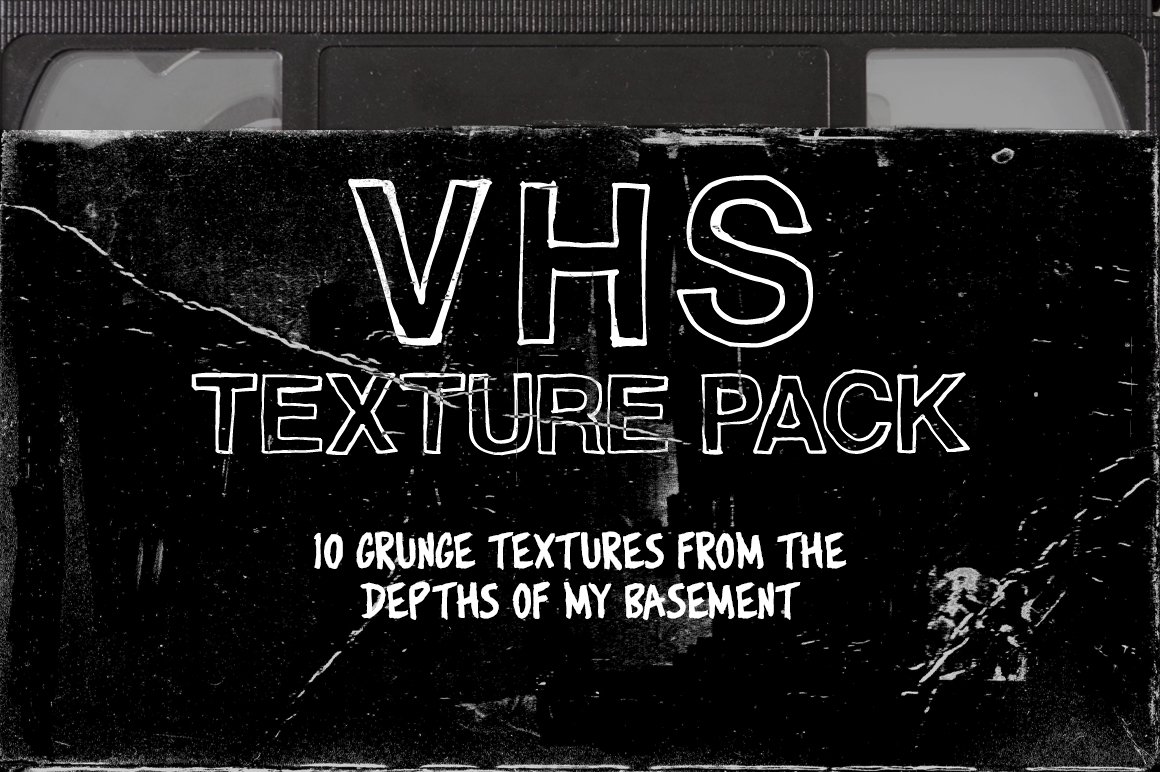 VHS复古做旧划痕纹理包（4423）图层云