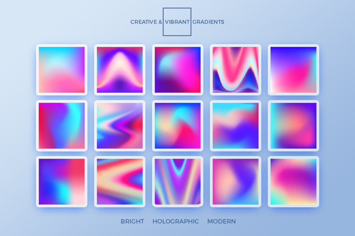 45个创意多彩抽象渐变渐变集 Creative & Vibrant Gradients Set（4618）图层云6
