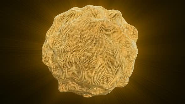 3D脉动发光物体闪耀能量能够循环无缝4k（4626）