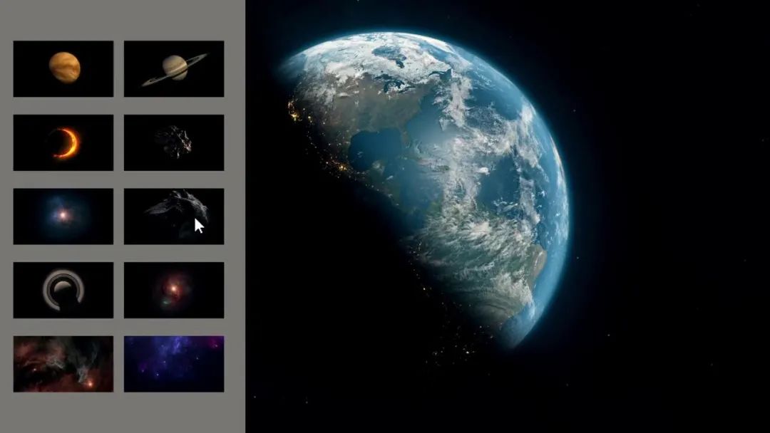 BIGFILMS 130多个逼真史诗行星星云太阳透明背景空间特效4K合成动画包 ASTRA（5047）图层云5