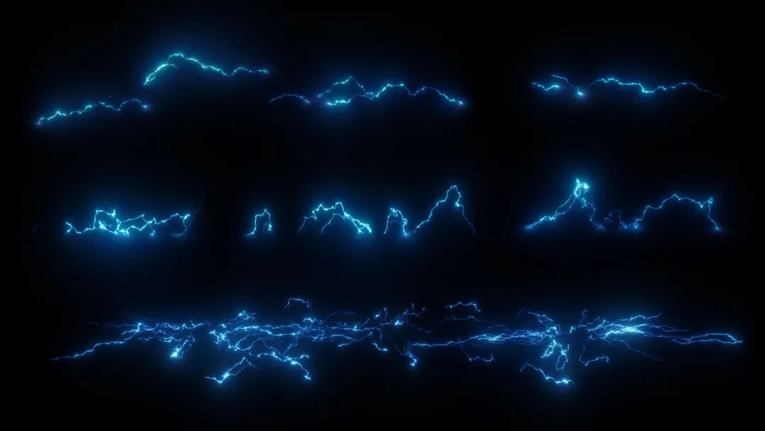 （更新）Triune Digital 260多种科幻超能力可拖放电光闪电效果视觉特效包 Electric Pack（5009）图层云