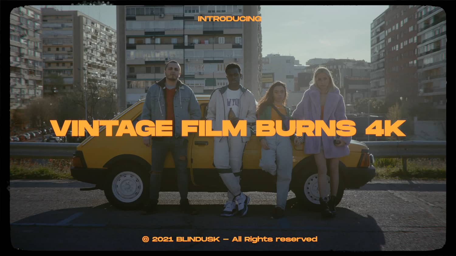 Blindusk 69个8mm复古电影燃烧胶片烧录纹理覆盖视频素材 VINTAGE FILM BURNS（5155）图层云