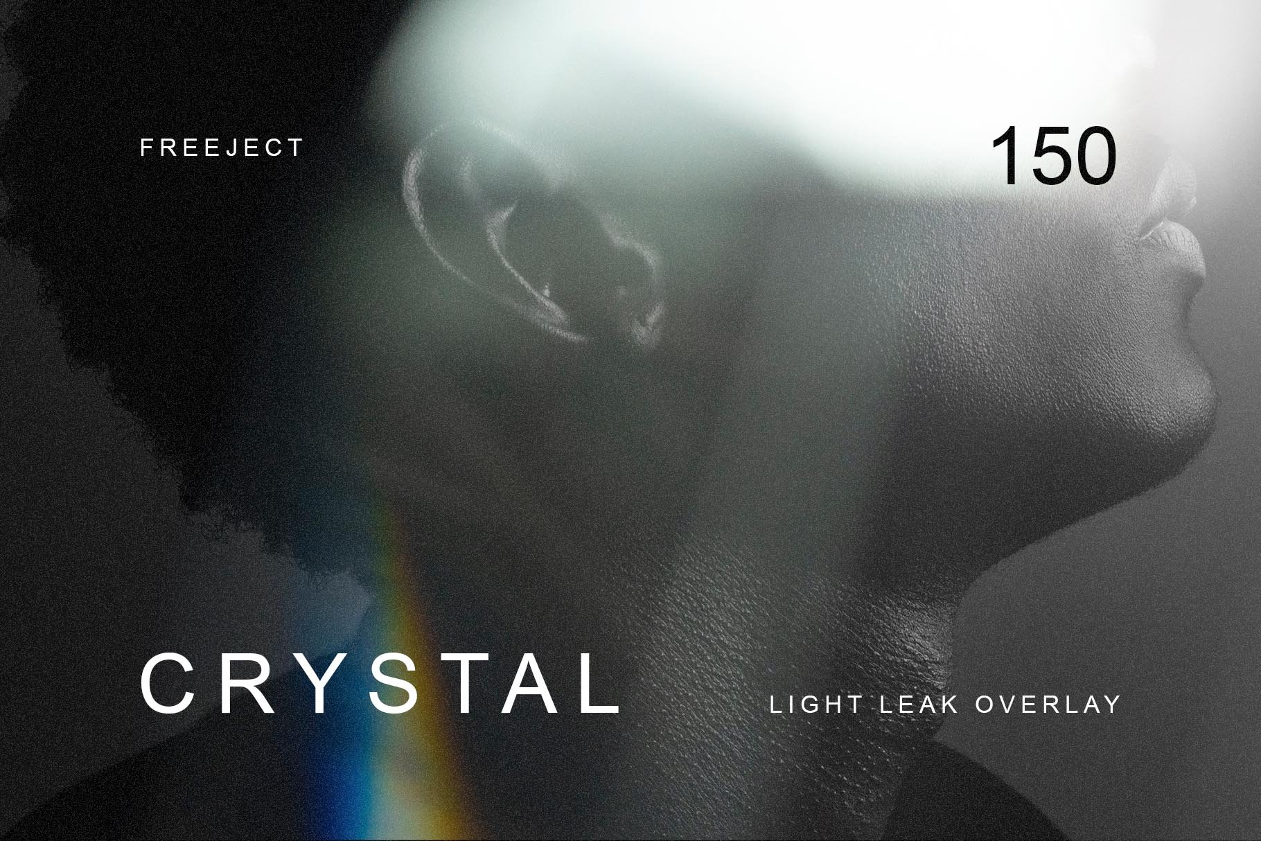 Freeject 150个棱镜霓虹晶体漏光JPG覆盖层 150 Crystal Light Leak Overlay（5237）