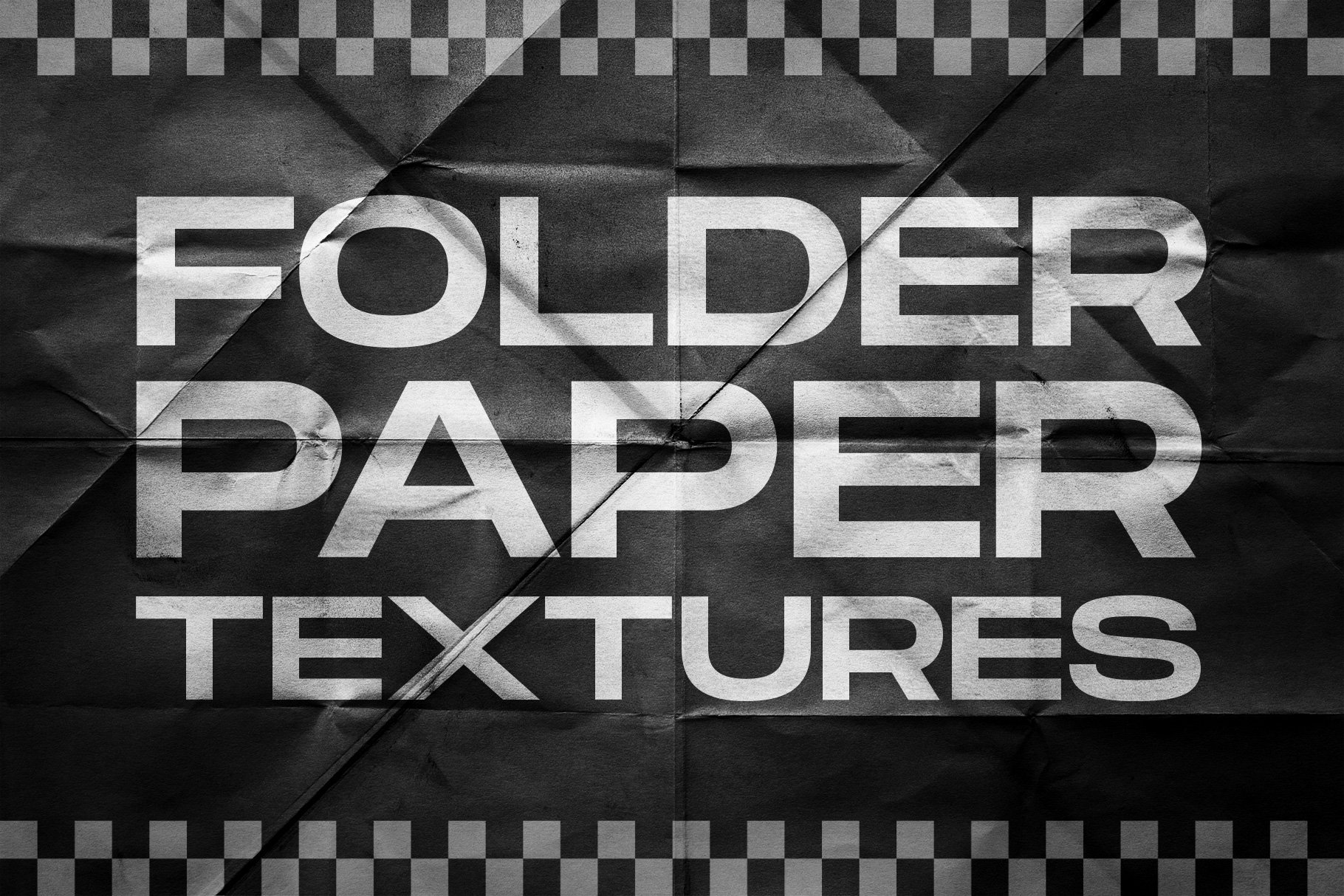 Visual Fear 复古主义做旧折叠纸纹理集合 Folded paper textures collection（5240）