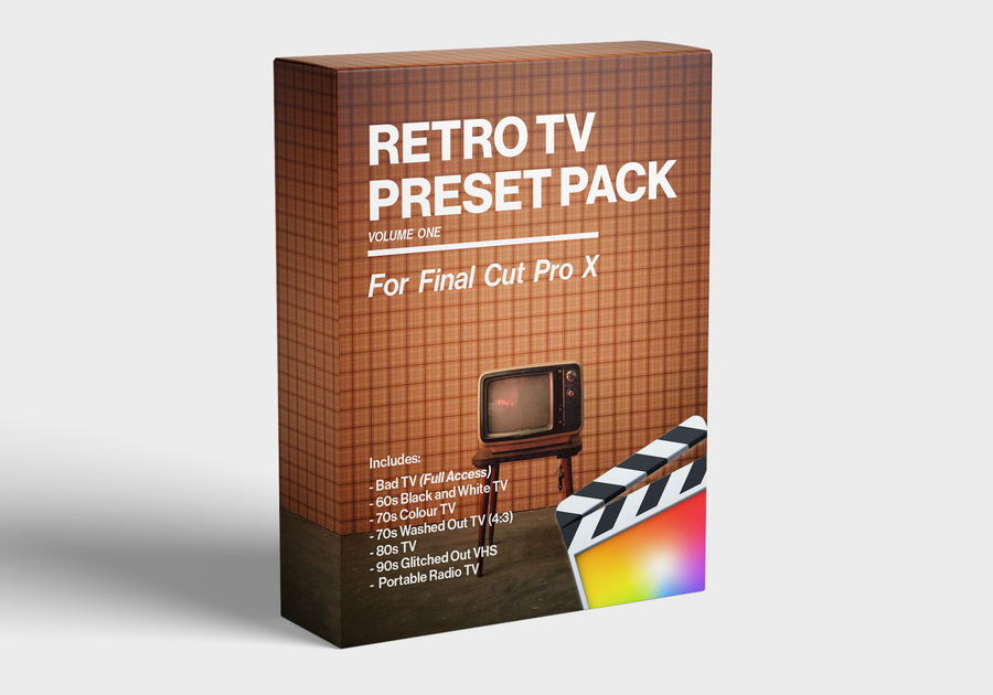 FCPX插件：80年代复古电视效果 Retro TV Plug In - Final Cut Pro（5254）