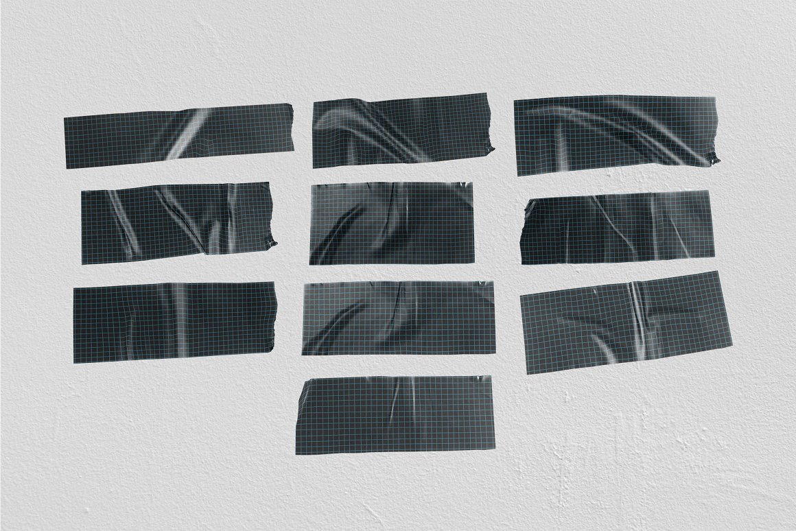 高分辨率艺术美学手工剪切做旧贴纸  10 Realistic Sticker Mockup（5308）图层云