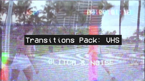 复古动态故障噪点噪音动画PR过渡模板 Transitions Pack（5317）