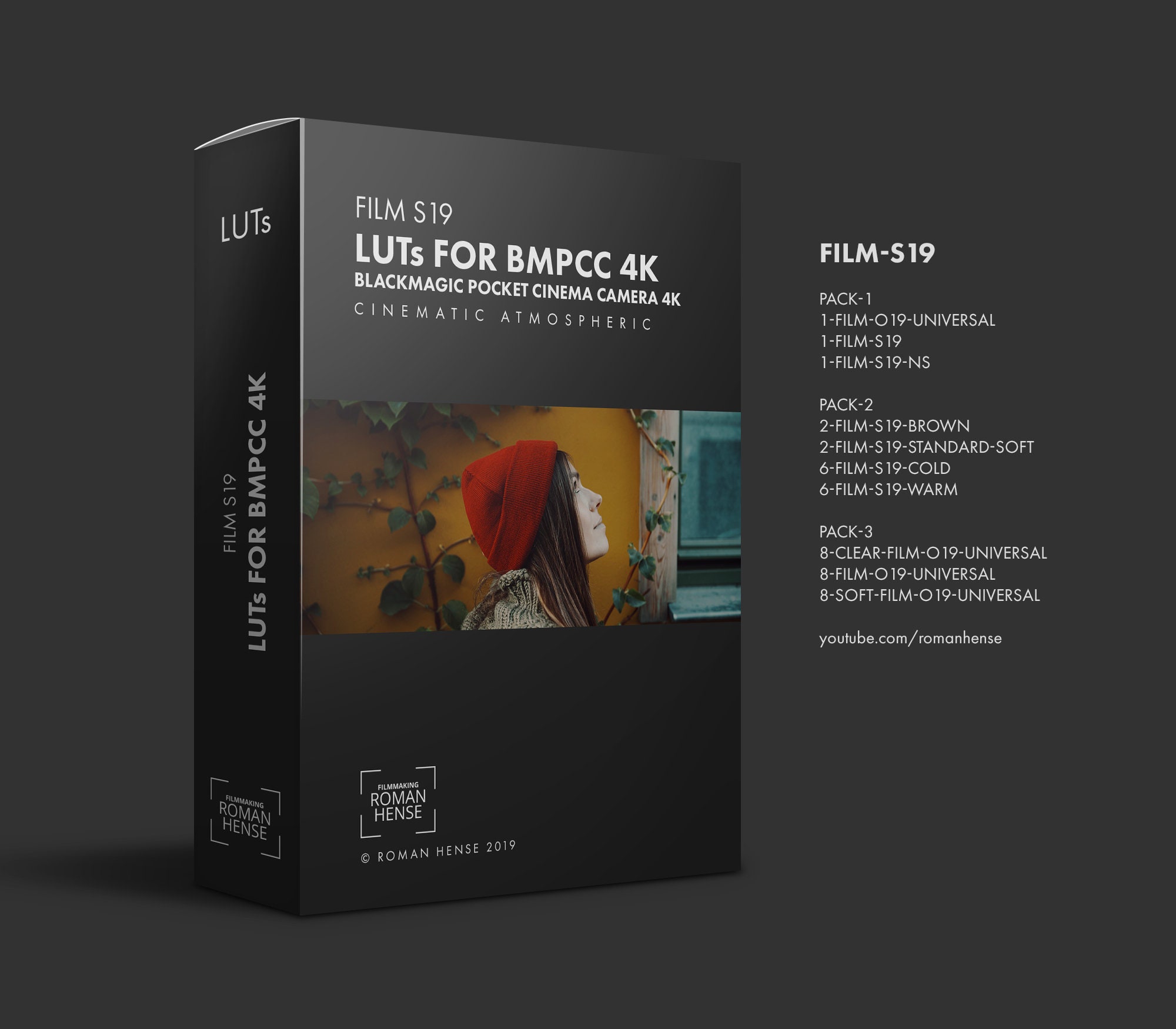 调色预设：LUTS for BMPCC 4k FILM-S19 Cinematic（5929）
