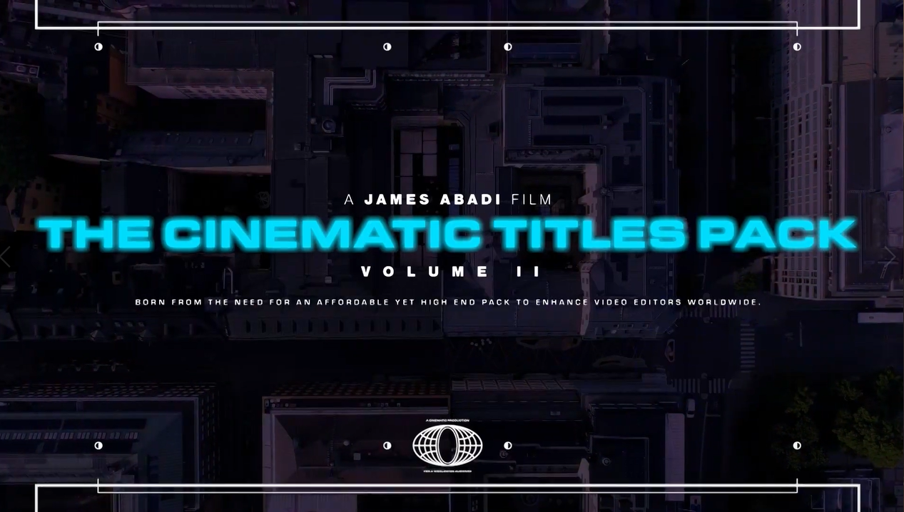 James Abadi 高质量专业创意电影场景边框图标标题包 The Cinematic Title Pack V2（5943）图层云1