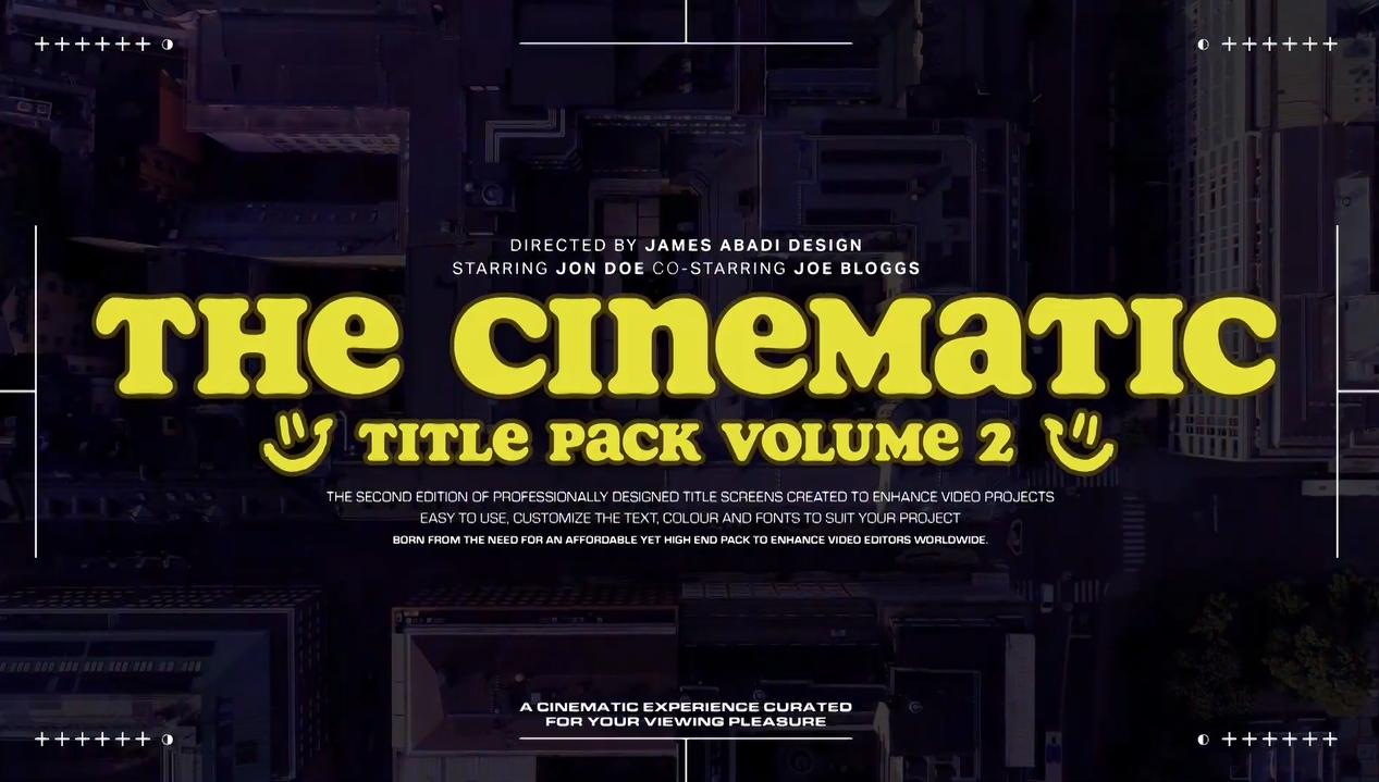 James Abadi 高质量专业创意电影场景边框图标标题包 The Cinematic Title Pack V2（5943）图层云2