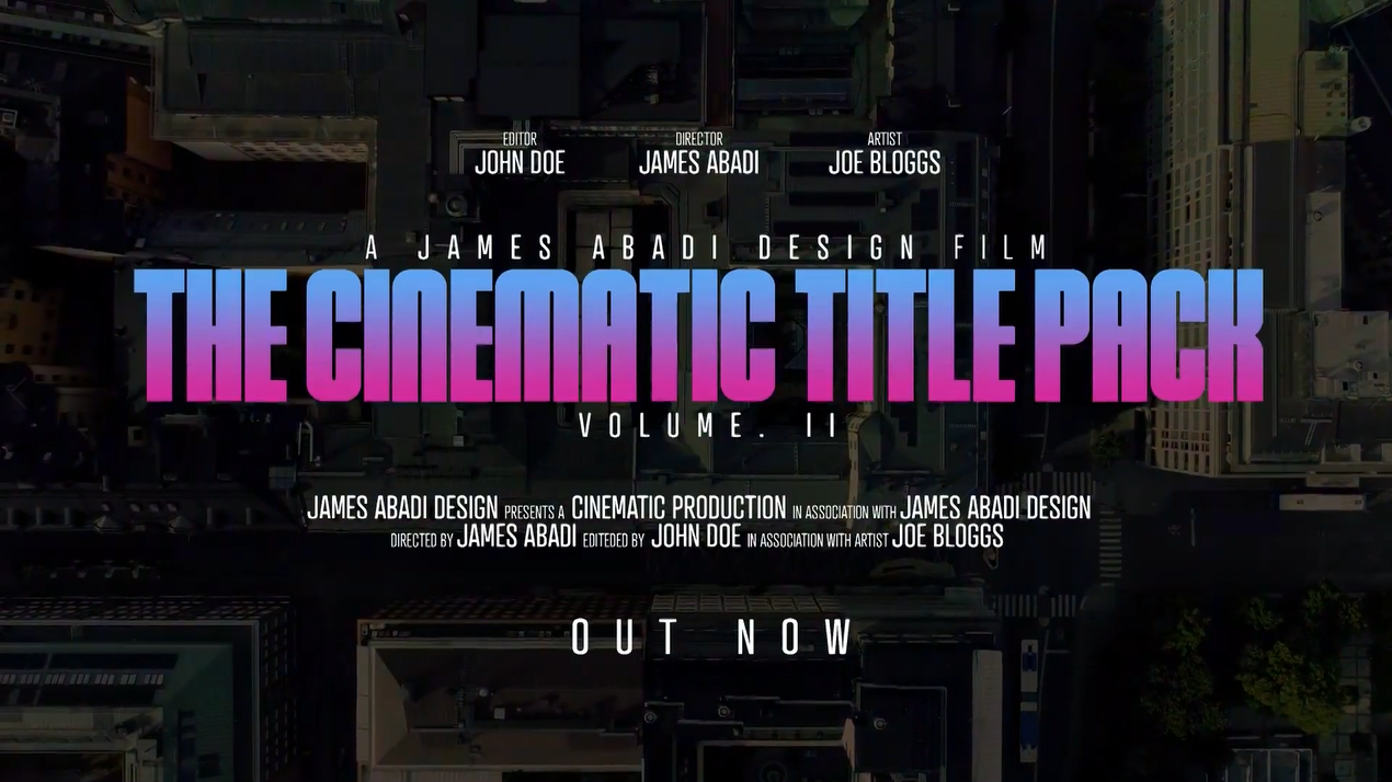 James Abadi 高质量专业创意电影场景边框图标标题包 The Cinematic Title Pack V2（5943）图层云6