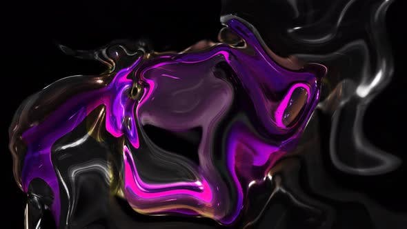 抽象旋涡油性液体背景动画视频素材（5991）