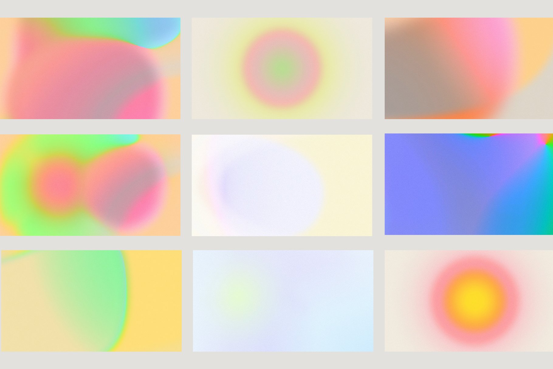 复古多彩全息渐变艺术美学颗粒状风格纹理动画背景视频素材包  Animated Gradient 2.0（6181）图层云6