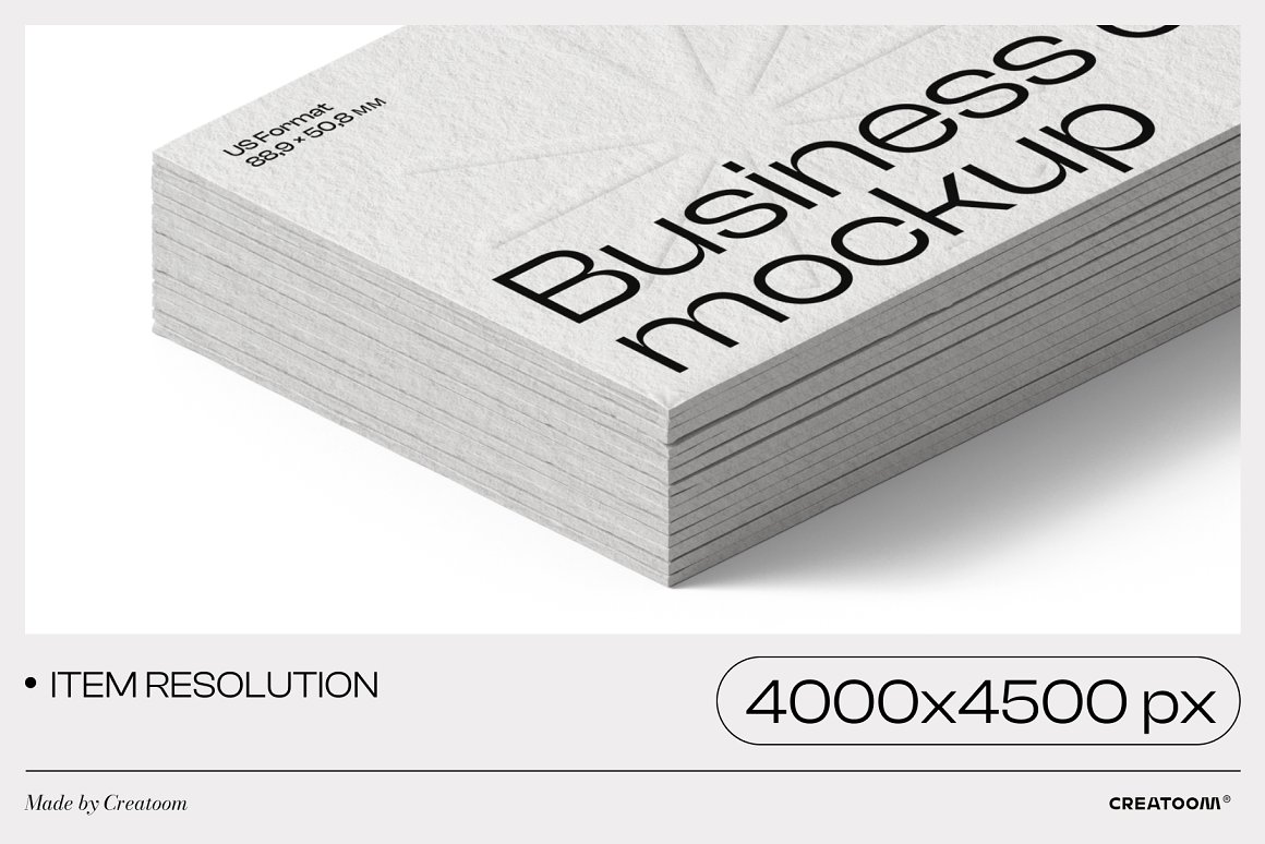 Creatoom 60个高分辨率极简主义名片PSD样机场景创建者 60 Business card mockups（6208）图层云
