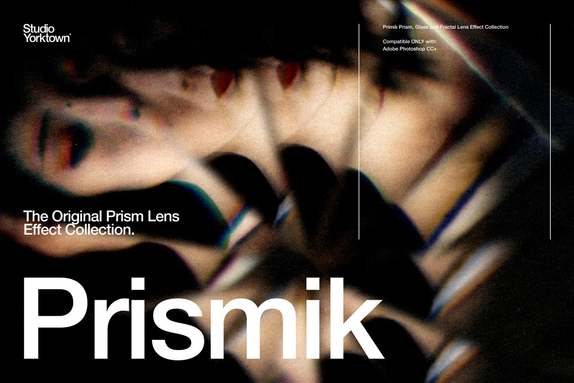 真实逼真万花筒玻璃棱镜效果Photoshop模板 Prismik（6254）