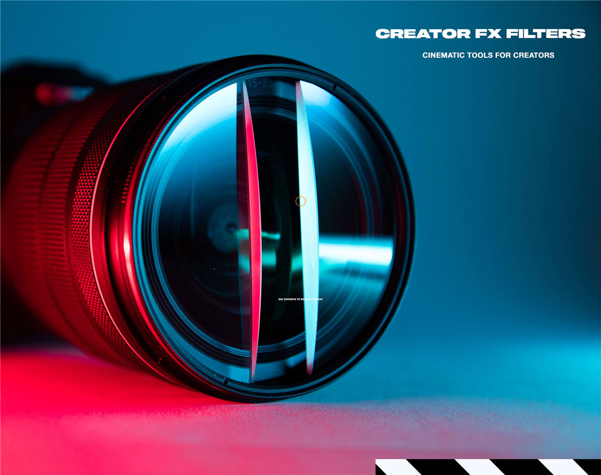 Creator FX 13个独特万花筒棱镜双屈光蓝条镜头数字FX滤镜包 Digital Lens FX（6319）图层云