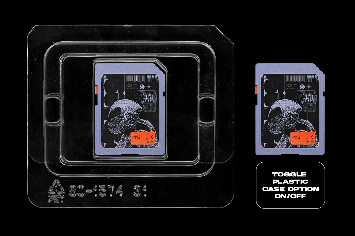MiksKS 复古主义创意美学SD卡塑料外壳PSD模板  SD Card Mockup（6349）图层云5