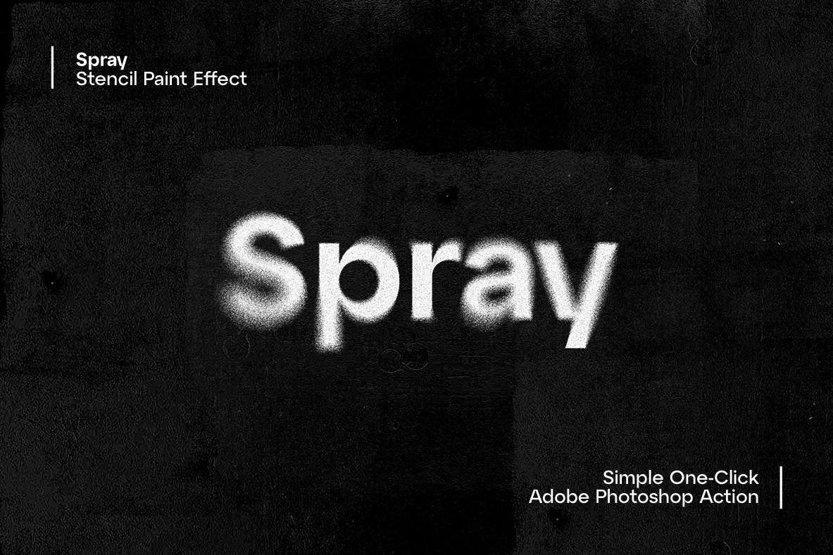 Studio 2am 潮流艺术真实颗粒喷雾化PS动作包 Spray（6839）