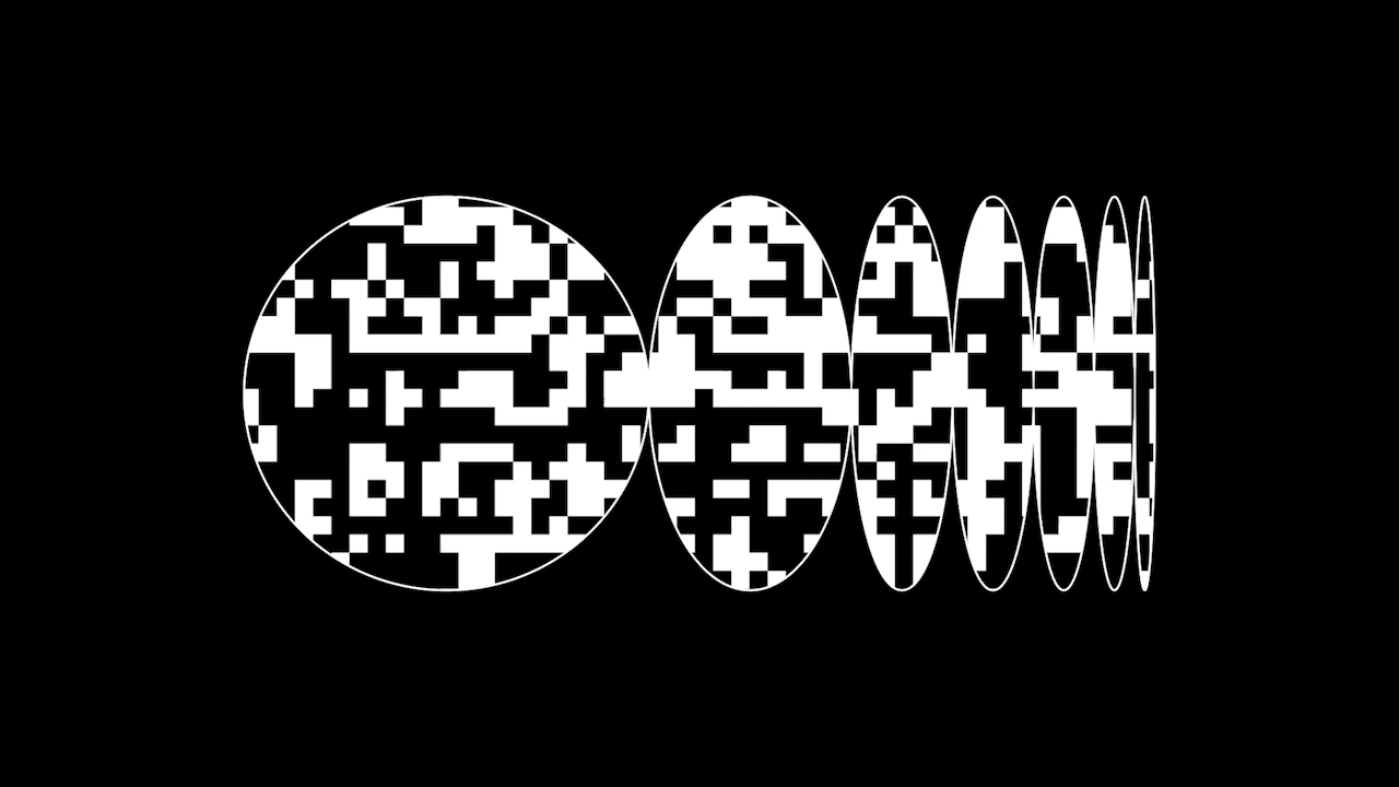 Collab Studio 150多个超酷黑白迷幻抽象球体视觉几何线条形状动力学模板+视频素材 Geometrik（6859）图层云7