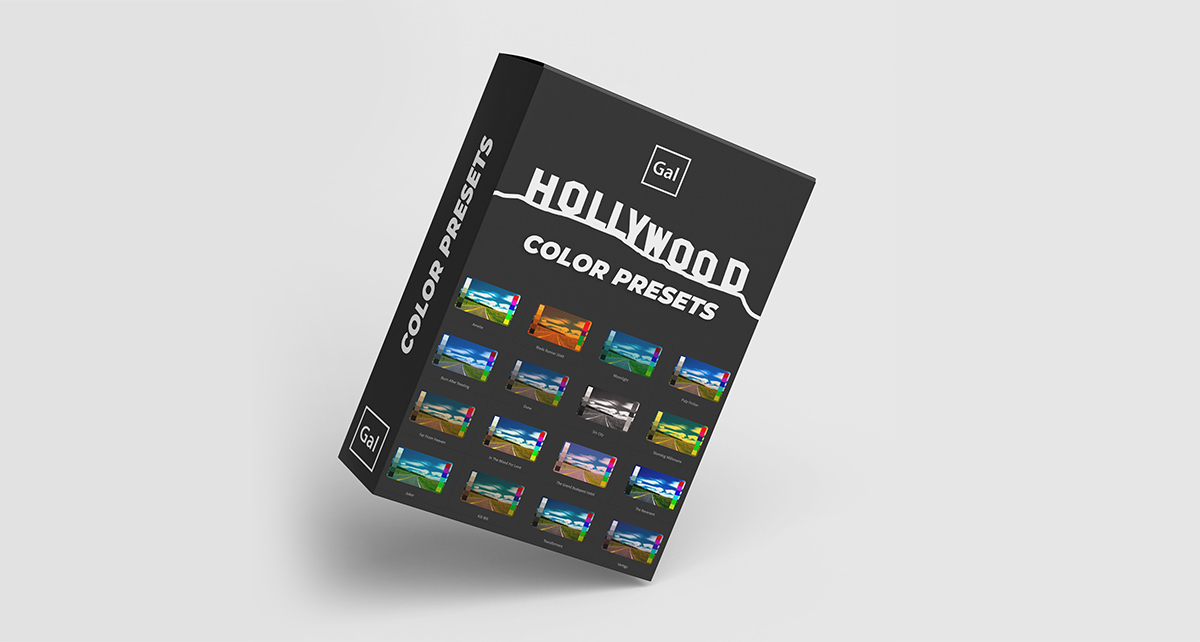 Premiere Gal 20部流行好莱坞电影彩色胶片LUTS调色预设包 Hollywood Movie Color Preset LUT Pack（6963）图层云
