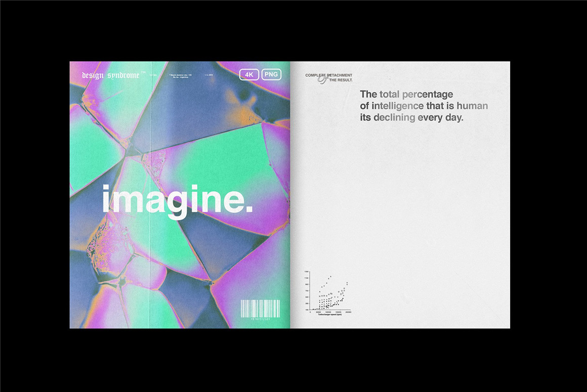 Design syndrome 100多张高分辨率未来主义抽象多彩海报封面背景包  Imagine Abstract AI pack（6967）图层云5