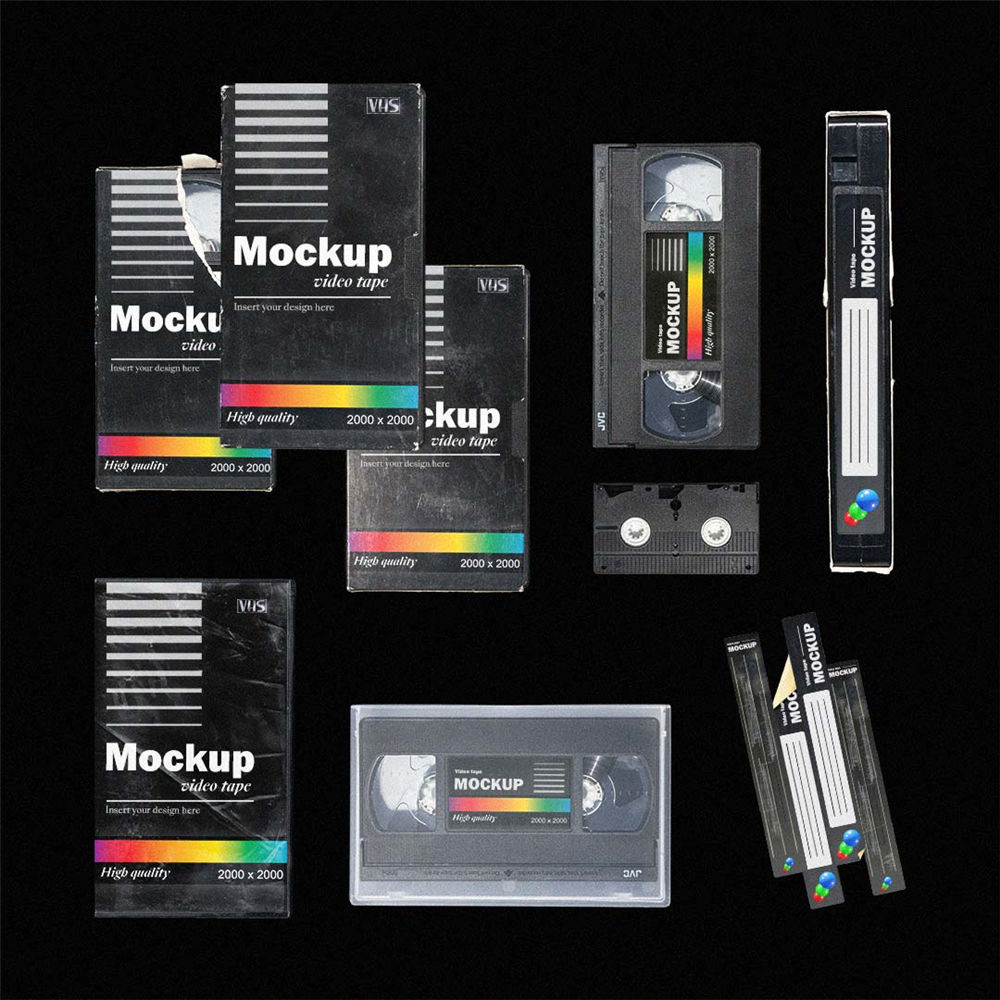 MPCKUPPP 高分辨率潮流现代手提袋短袖软盘磁带塑料PSD样机捆绑包 Ultimate Pack（7032）图层云9