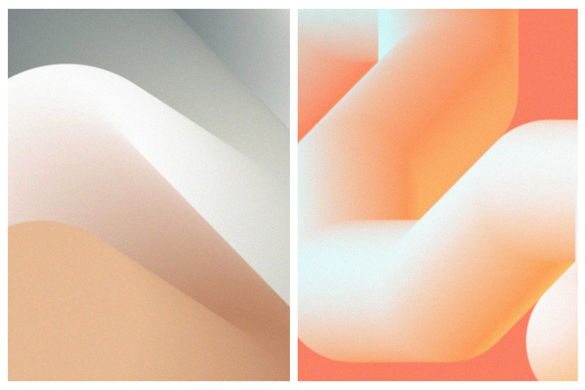 KLOROFORM  70个彩色时髦动态渐变混合模糊噪点效果海报封面设计元素 Gradient Blend Noise Vol. 2（7050）图层云12