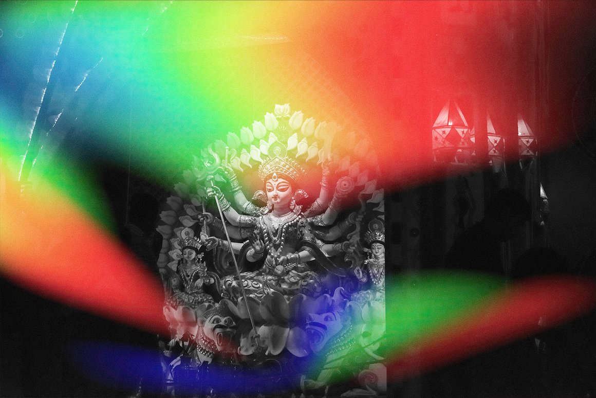 ArtistMef 高分辨率梦幻漏光水晶光棱镜光色散噪声照片叠加效果纹理包 Light Dispersion Photo Overlays（7071）图层云5
