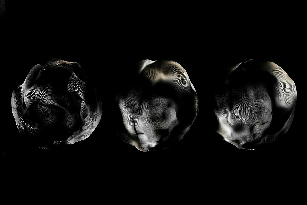 Codetoform 20个高分辨率未来主义酷黑3D抽象液态几何球体背景素材包 GEO_SPHERE1 Image Pack（7074）图层云5