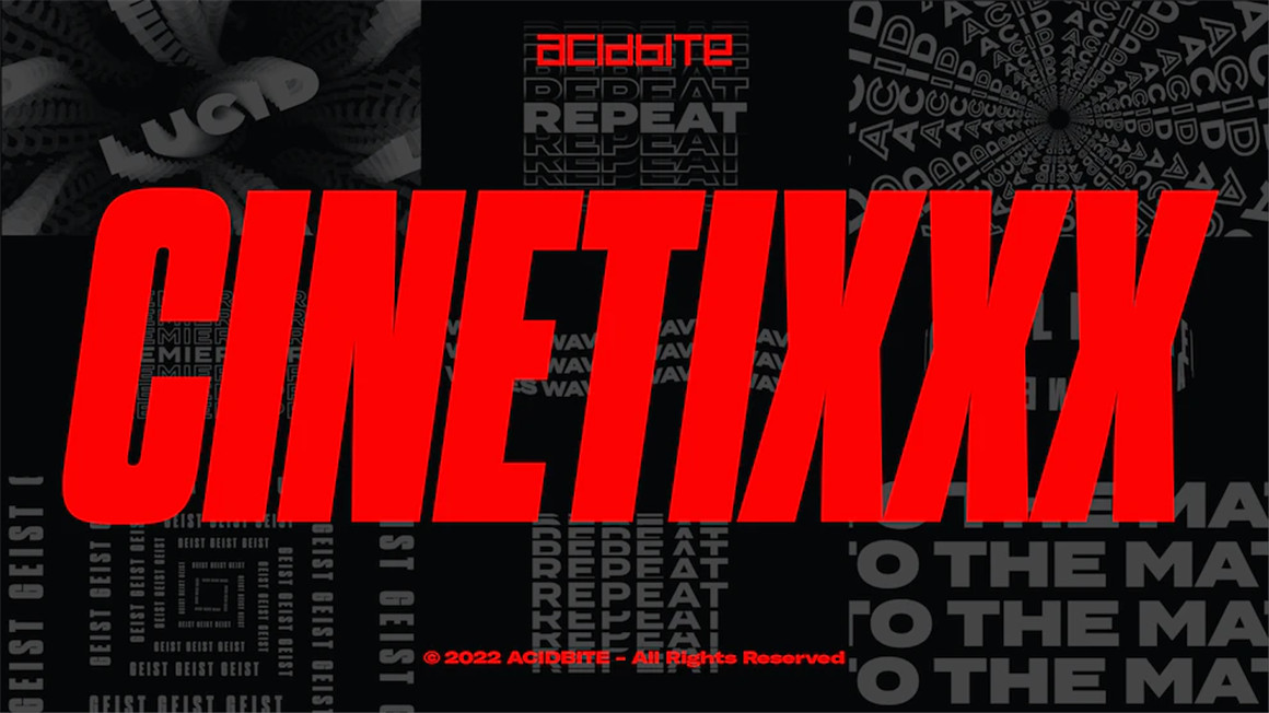 Acidbite 25个野蛮主义抽象动力学动态图形错版文字排版PR+AE动画素材包 CINETIXXX（7124）