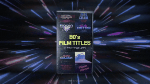 Tropic Colour 80年代复古创意金属渐变3D漫反射排版视觉效果标题工具包+VHS叠加视频素材 80'S RETRO FILM TITLES