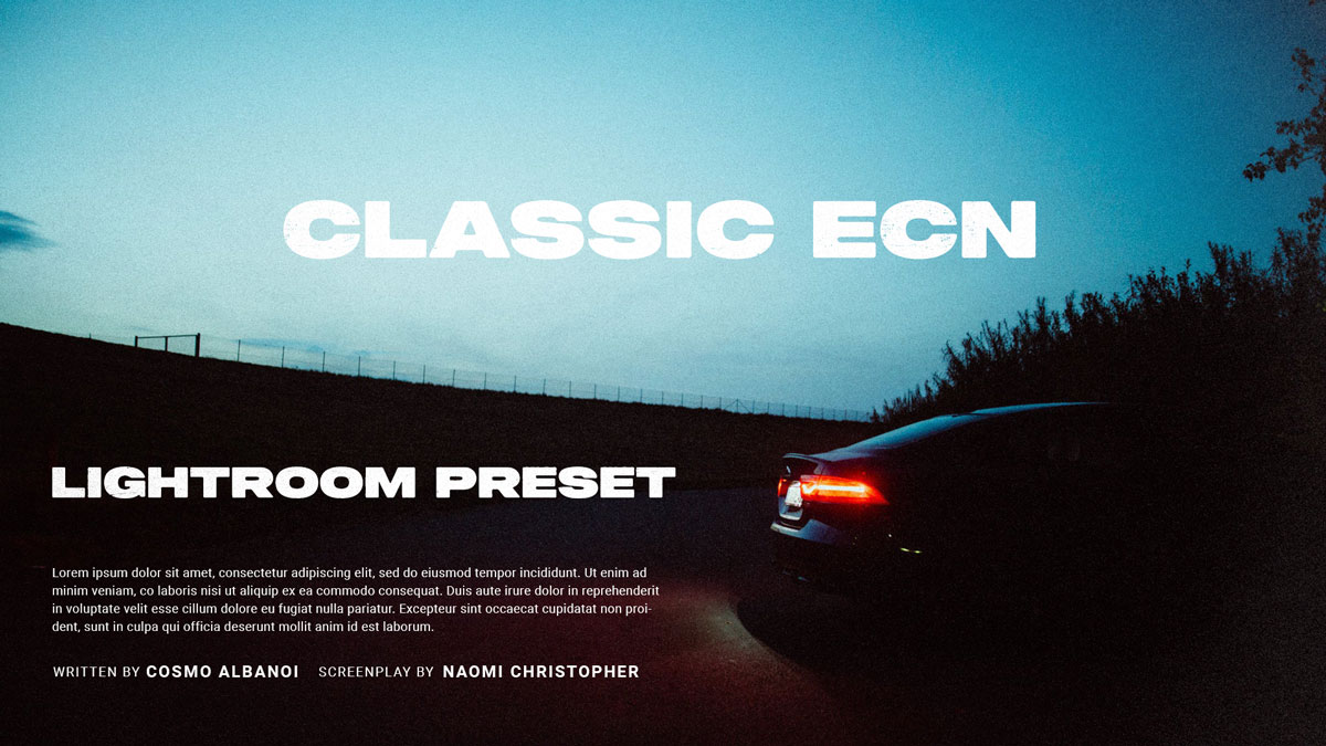 TCP 柯达富士电影模拟复古胶卷颗粒LR/PS预设ACR调色预设 Classic ECN-2 Lightroom Preset（7184）