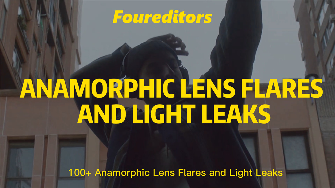 FOUR EDITORS 100个复古镜头烧伤损坏漏光散景辉光泄漏划痕叠加视频素材 Lens Flares and Light Leaks（7197）图层云1