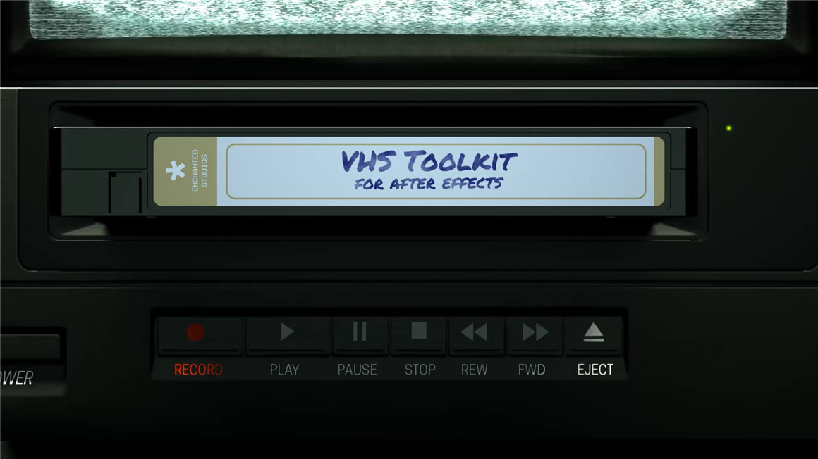 AE模板：80年代复古VHS磁带色差损坏故障扭曲动画背景声音叠加效果包（7580）图层云5