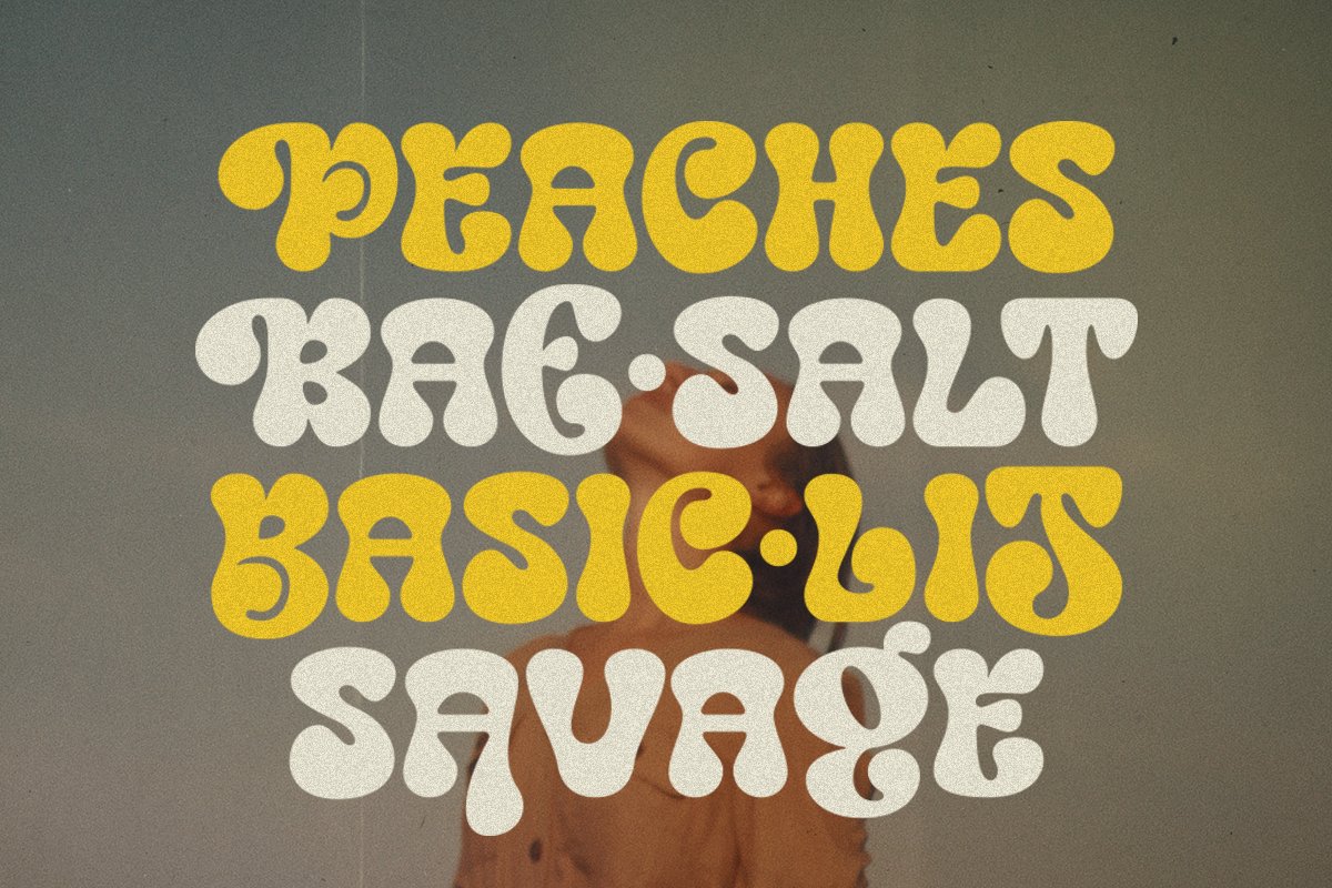 英文字体：70年代复古粗体风格大胆斜体柔和杂志海报封面字体 Swipe - Seventies Retro Typeface（7616）图层云5