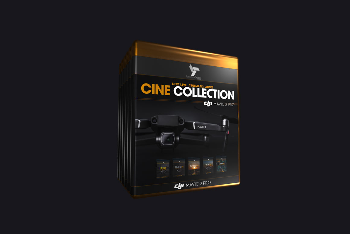大疆Mavic 2 Pro 终极影院风格色彩分级LUT调色预设包 Cine Collection DJI Mavic 2 Pro LUT & Tools Pack图层云