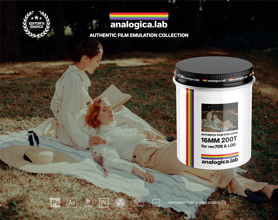 柯达16mm复古电影胶片模拟LUT调色预设 Analogica Lab Super16 kodak 200t film lut for rec709（7741）图层云