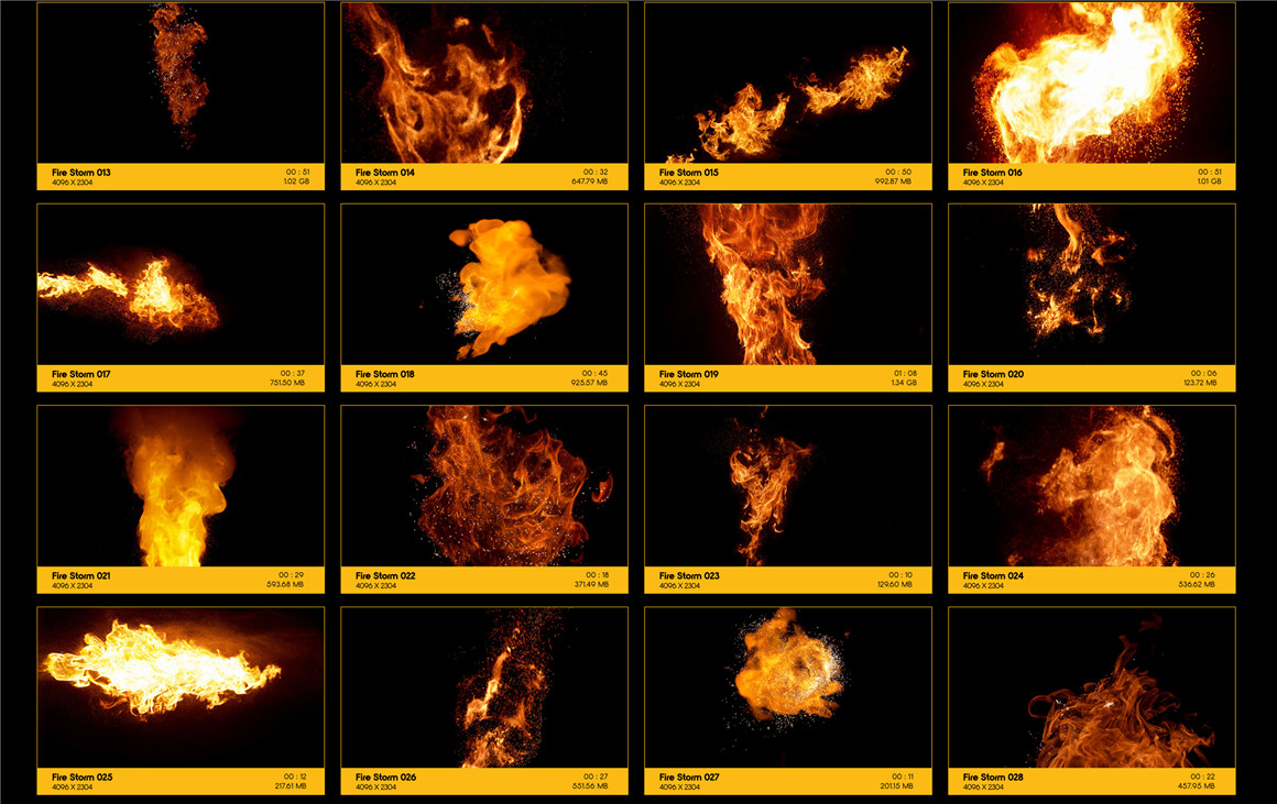 Busy Boxx 81个火焰燃烧喷射特效合成动画4K视频素材 V70 Fire Storm（7760）图层云5