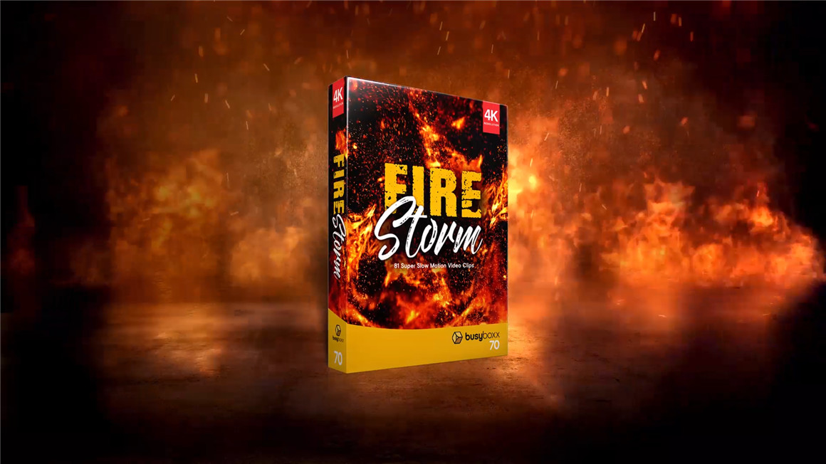 Busy Boxx 81个火焰燃烧喷射特效合成动画4K视频素材 V70 Fire Storm（7760）图层云