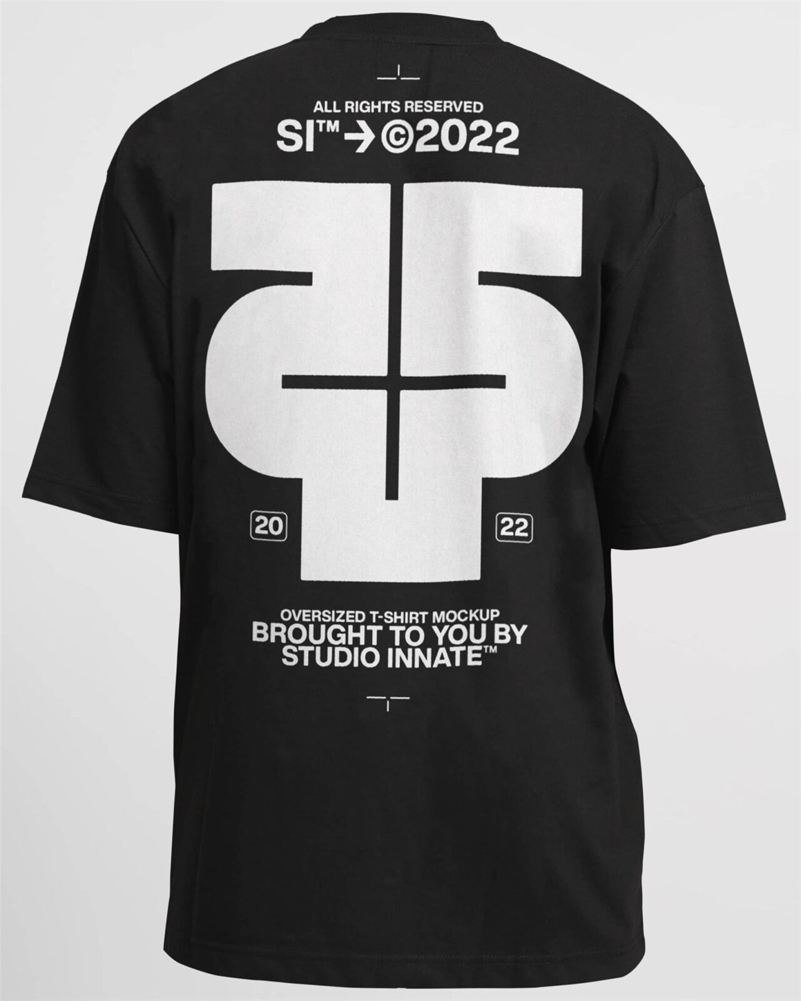 Studio Innate 高级工艺街头服饰品牌展示大码T恤PSD样机模板 Oversized Modelled T-Shirt Mockup（7794）图层云8