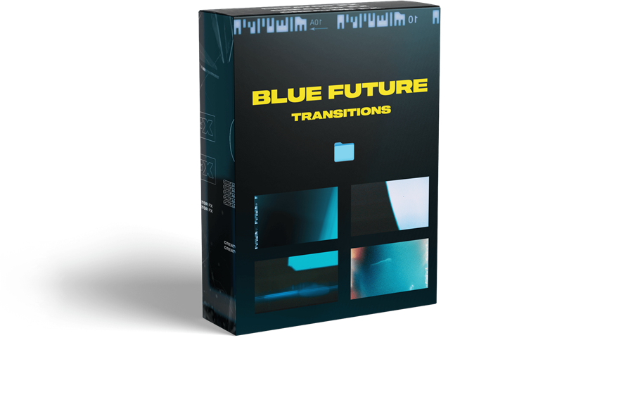 CFX 17个梦幻未来感蓝色画面闪烁4K转场过渡视频素材包 Blue Future Transitions（7833）图层云