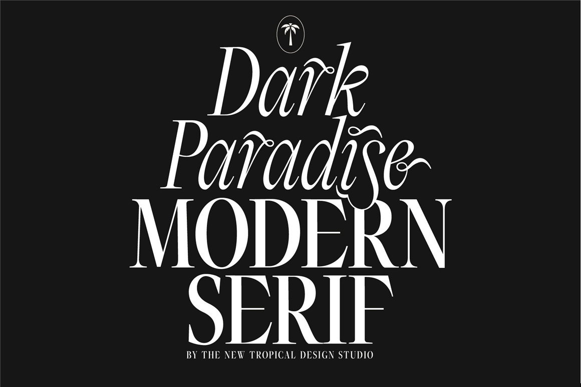 英文字体：黑暗天堂现代优雅杂志封面海报标题徽标设计衬线英文字体（7851）图层云2
