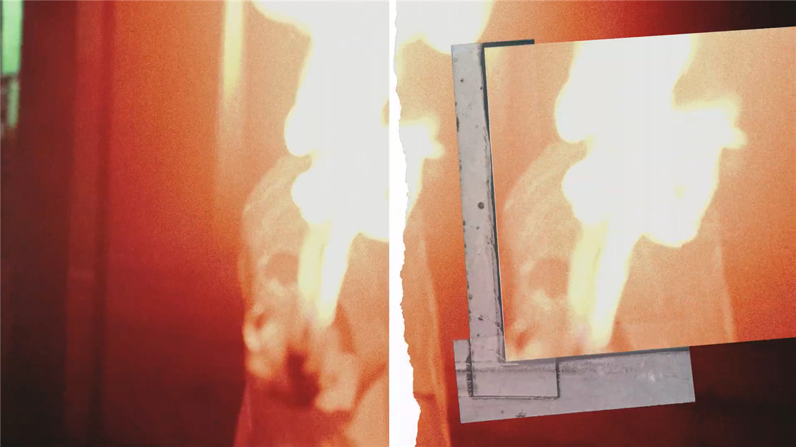RE-EDIT 9款嘻哈风格拼贴艺术撕纸火焰线性故障手绘线条数字失真转场模板素材包 （7866）图层云