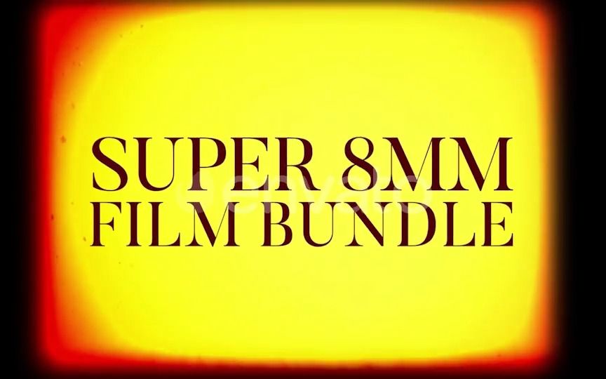 Super 8 Film Bundle 15个胶片电影颗粒划痕遮罩烧伤视频叠加素材包（7938）图层云