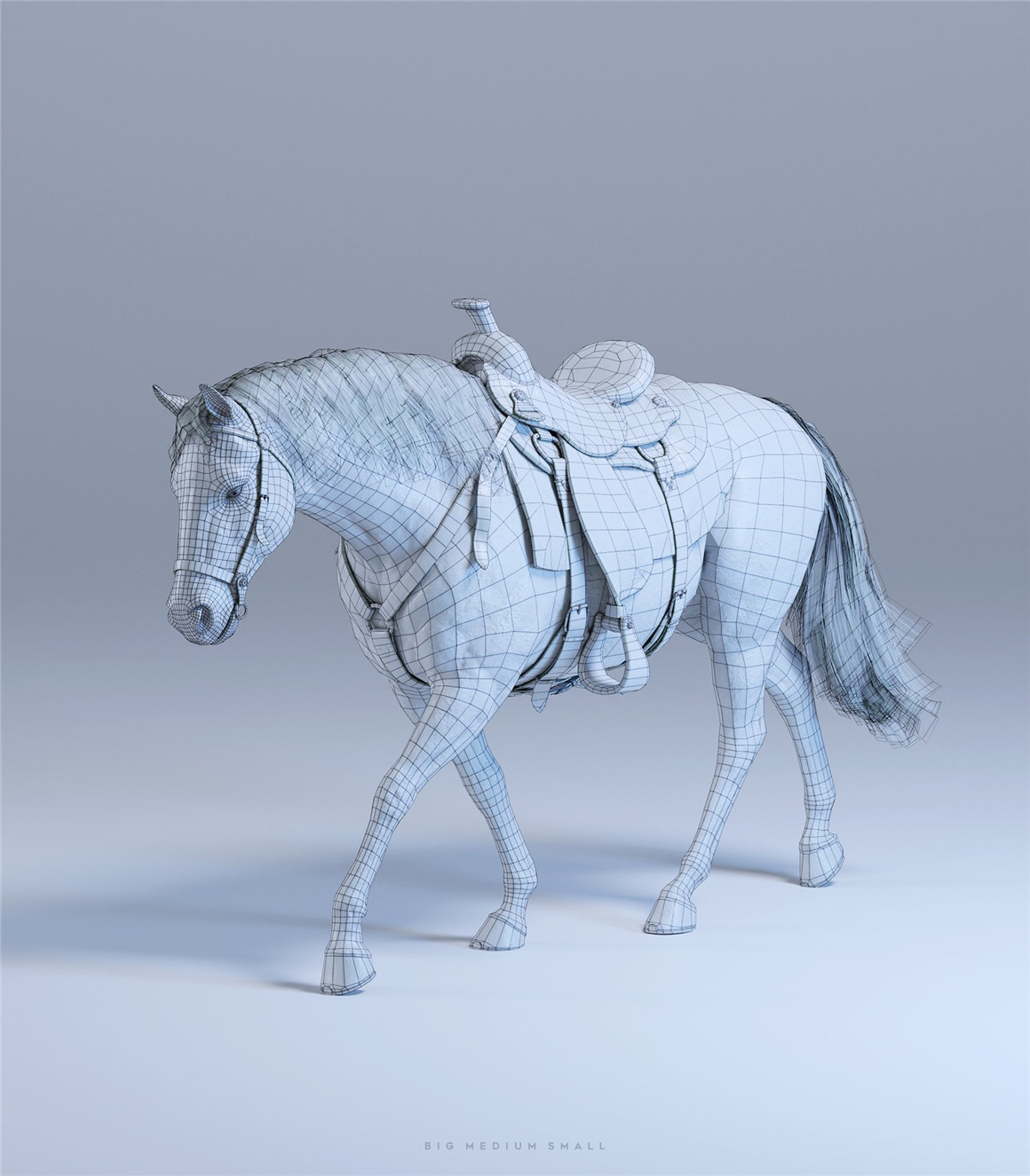 Blender模型：狂野西部牛仔人物马匹房屋建筑骑道具3D模型捆绑包 BuildingsBigMediumSmall - WildWest Collection Bundle（7972）图层云