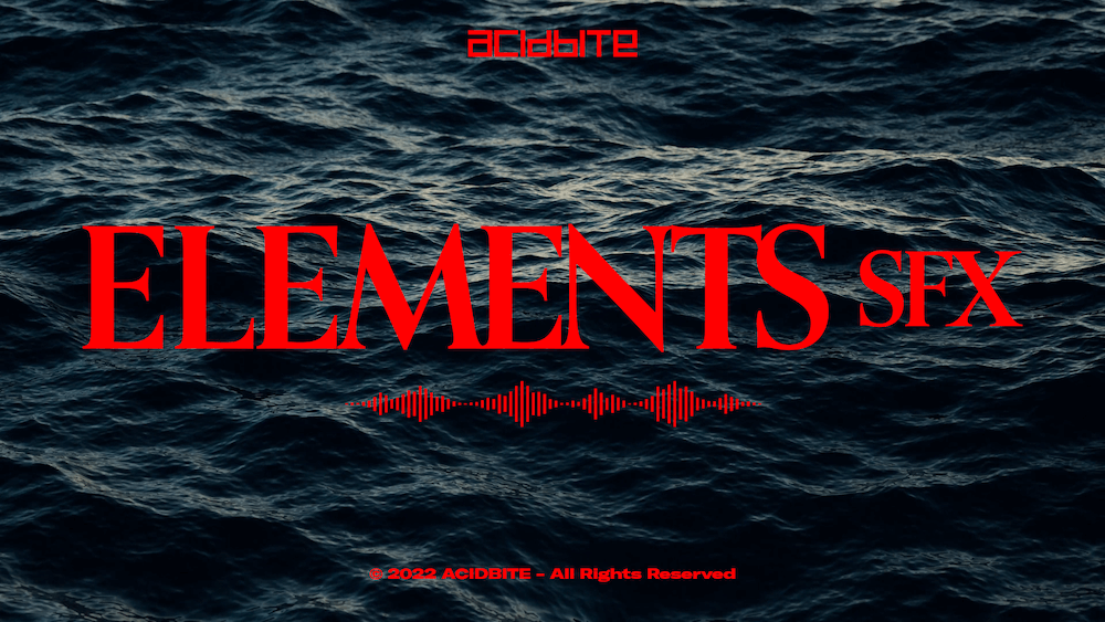 ACIDBITE 147个诗意深沉氛围户外海浪篝火风声环境转场音效 Elements SFX（7928）